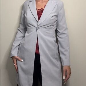 Elegant Gray Women's Blazer